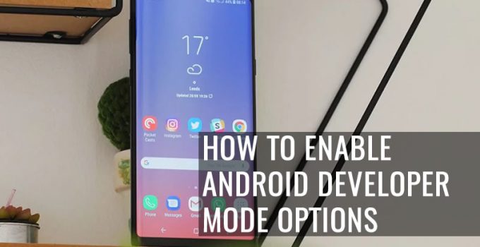 How To Enable Android Developer Mode Options in Samsung Galaxy Note 9